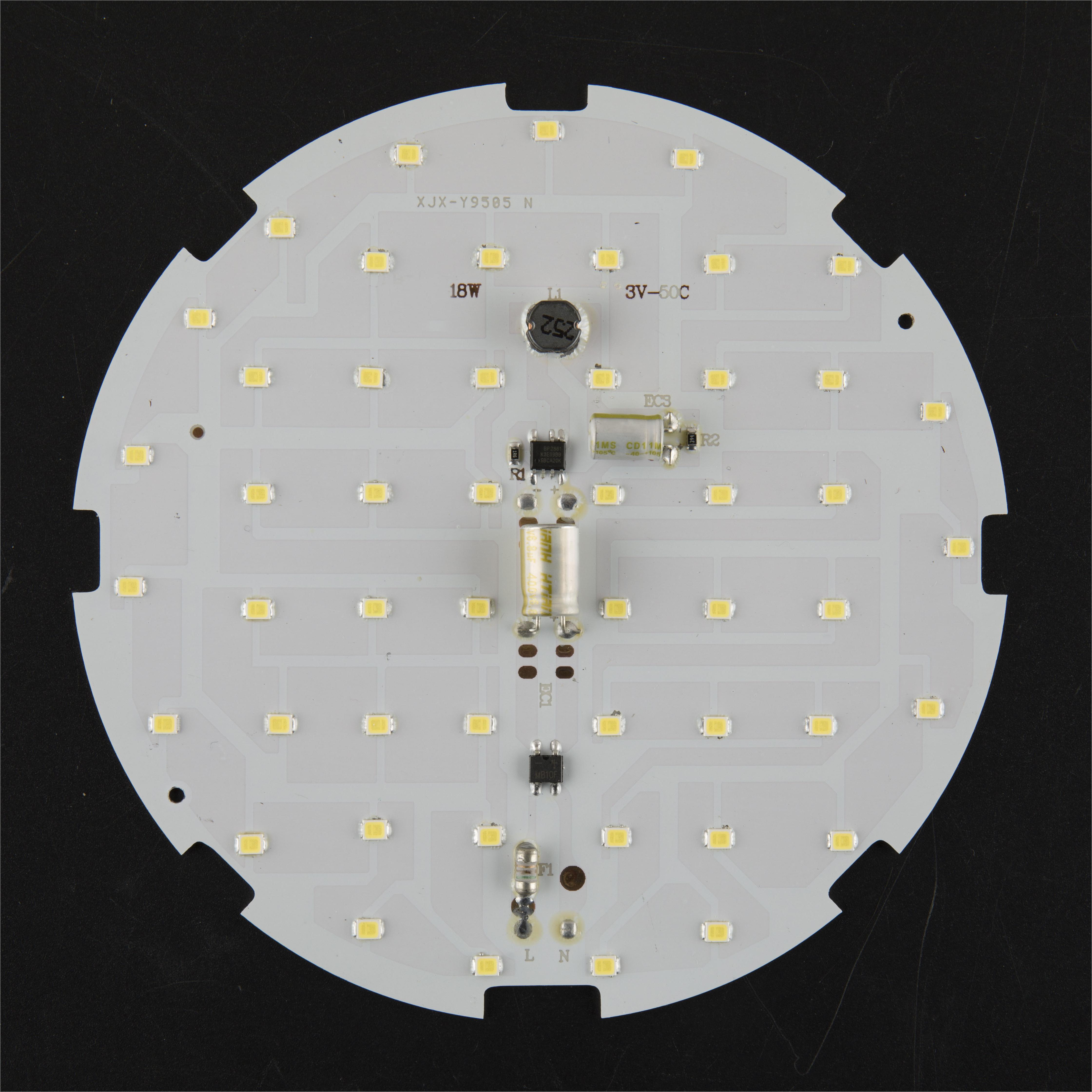 LLQDA-18W 塑料筒灯水晶灯灯芯板