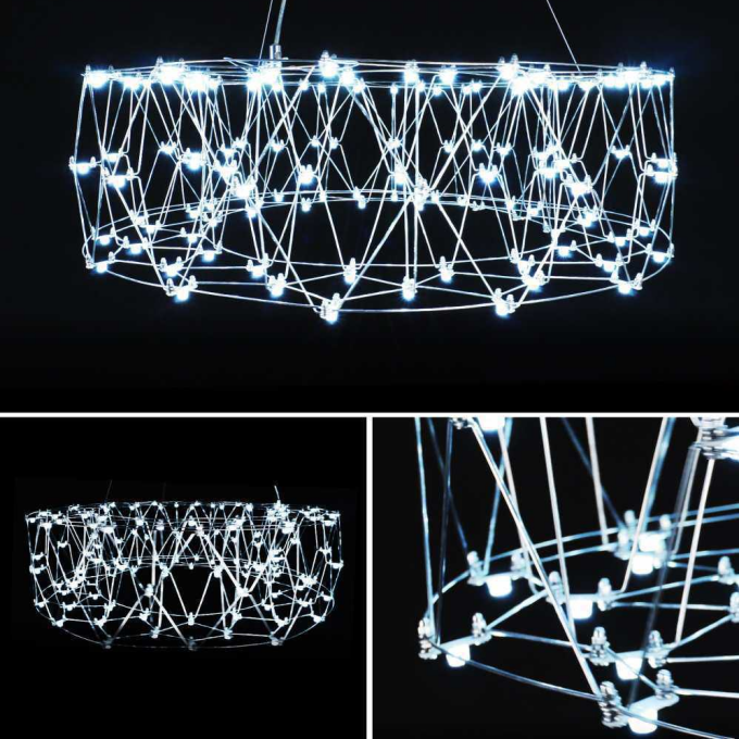 现代艺术吧台繁星环形圈吊灯