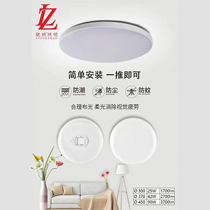 led现代简约家用三防吸顶灯