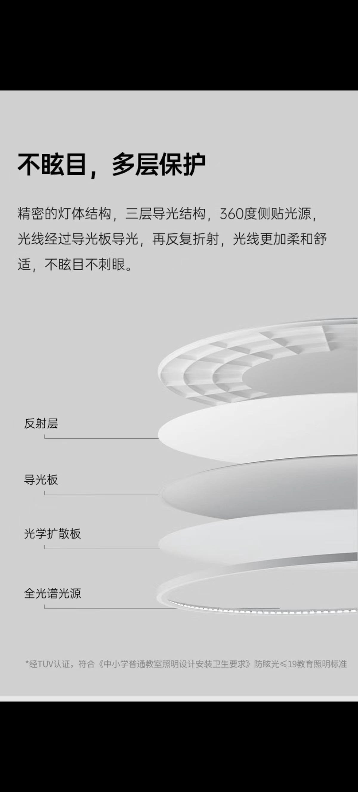 全光谱无频闪圆形平板灯