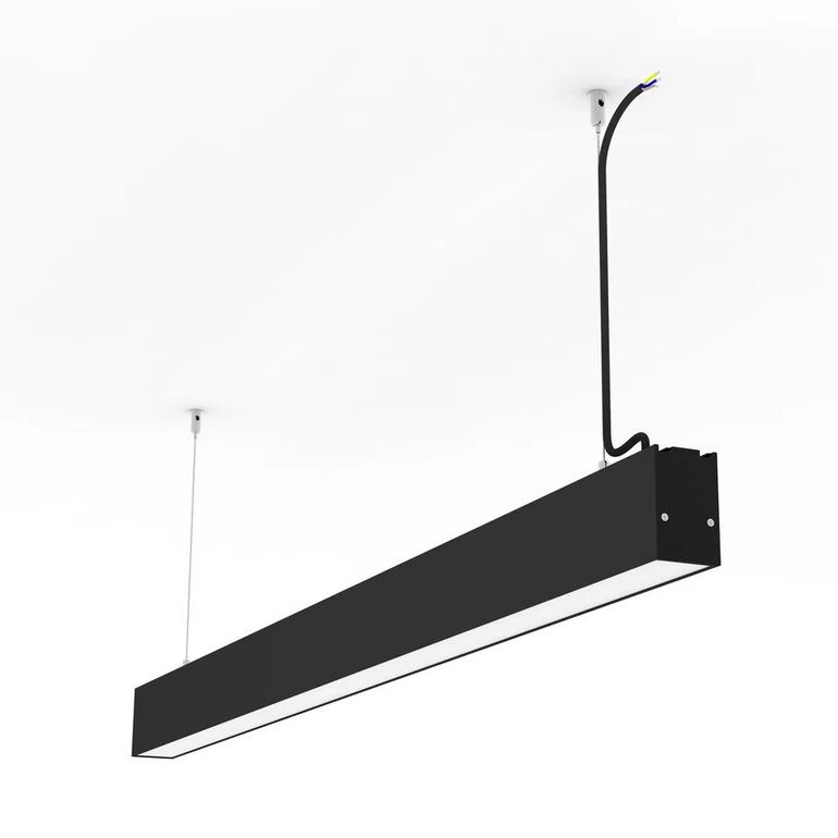 中坚LED日光灯长条灯办公室吊灯吸顶吊线双管教室超市工程灯具