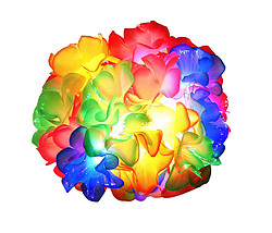 20L彩光纖布花