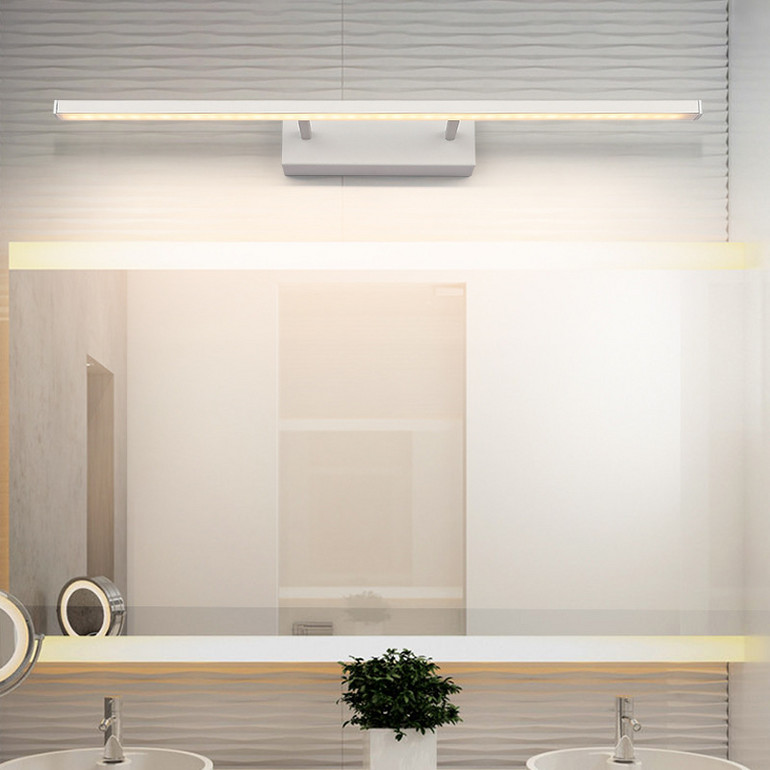 炬胜浴室镜柜镜前灯 led化妆卫生间灯现代简约防水雾可伸缩镜子灯