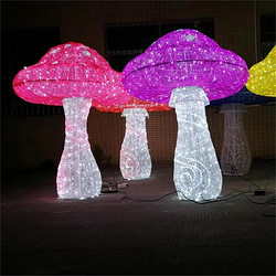 不锈钢镂空蘑菇灯户外草坪景观灯