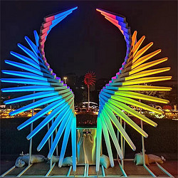 互动体感翅膀广场公园亮化造型灯