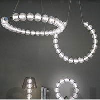 圆形LED新款现代时尚复式公寓吊灯