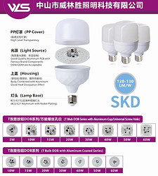 T泡DOB光源-塑包铝/塑放铝