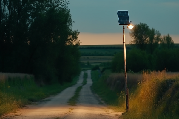 农村自动大功率路灯如何守护道路安全