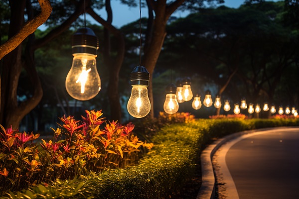 Role of Xiaoxin Chinese Character Lawn Lamps for Courtyards