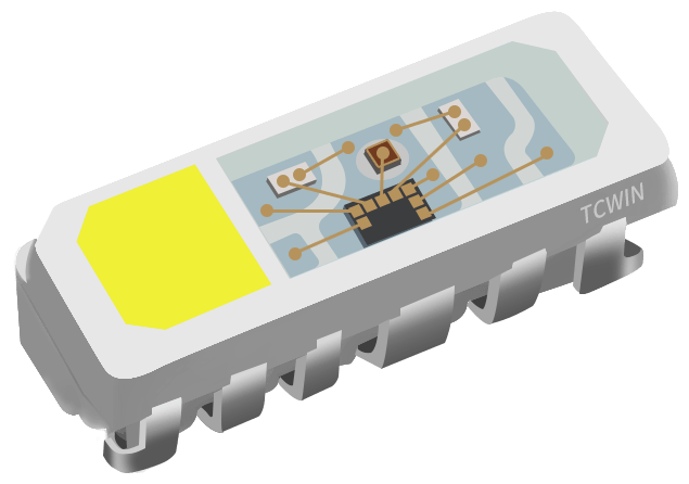 5018六脚-TX1812RGBW-S正面功能型半导体LED光源