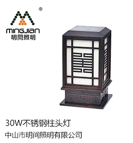 30W不锈钢柱头灯