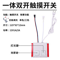 一体双开触摸开关