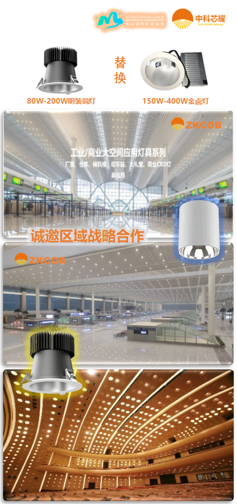 100-200W嵌入式COB筒灯