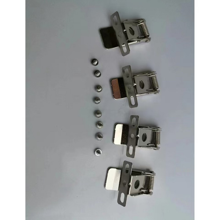 Concealed lighting spring clip with two hole buckle for fixing the lighting fixture spring clip