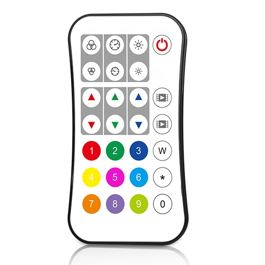 White compact LED pixel strip controller