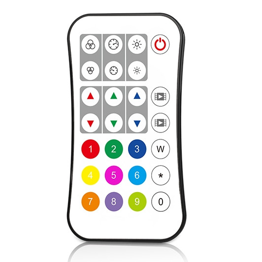 White compact LED pixel strip controller