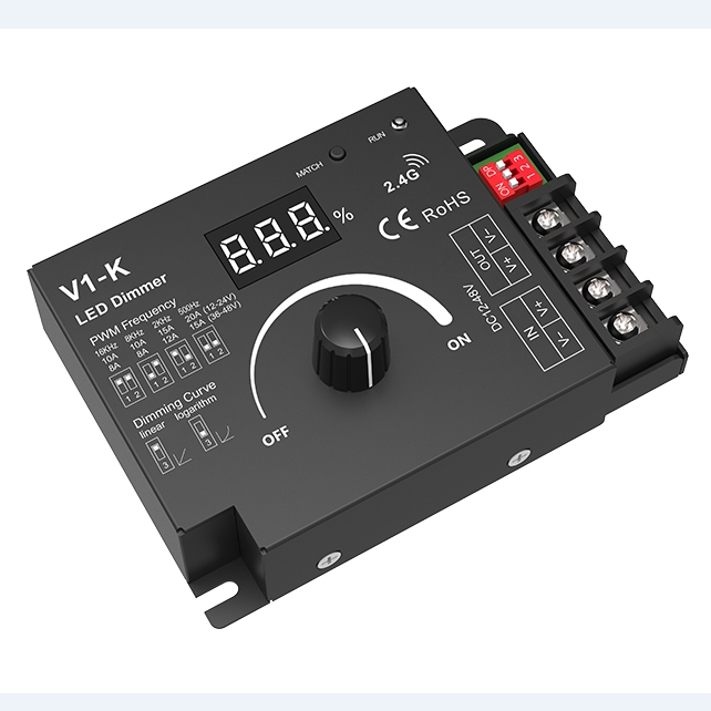 LED multi-frequency monochromatic dimming controller