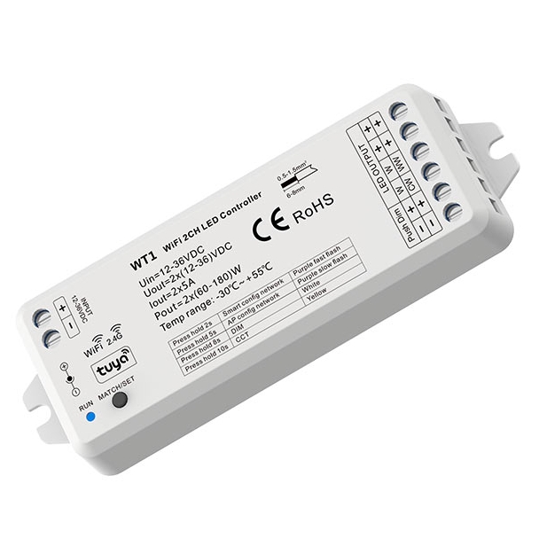 Signal dimming controller color temperature