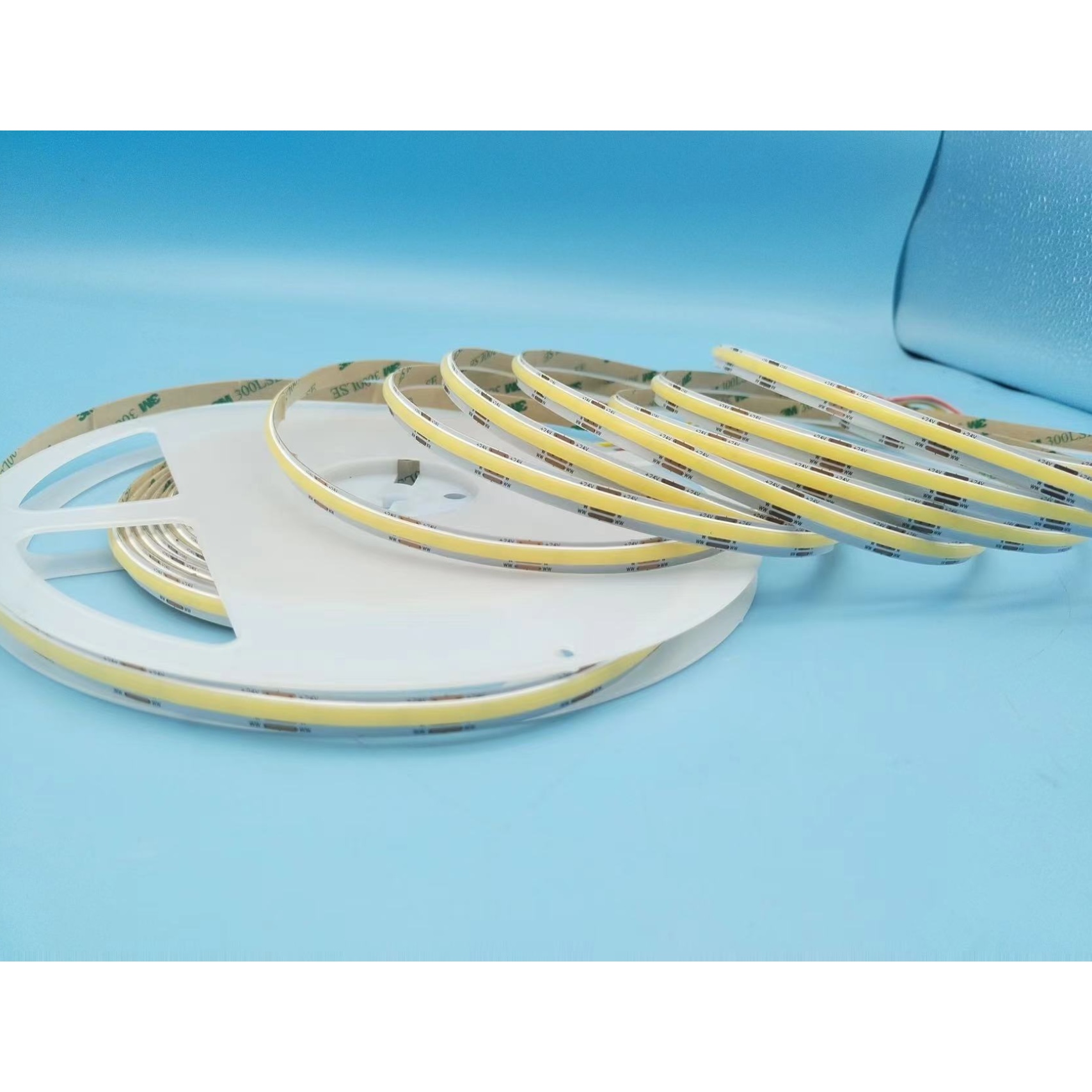 Flexible Fcob light strip with dual color temperature high brightness strip desktop night light