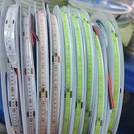 Three-color COB self-adhesive strip light