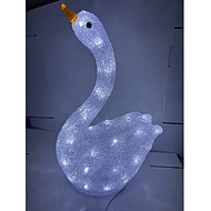 LED outdoor glowing swan lights