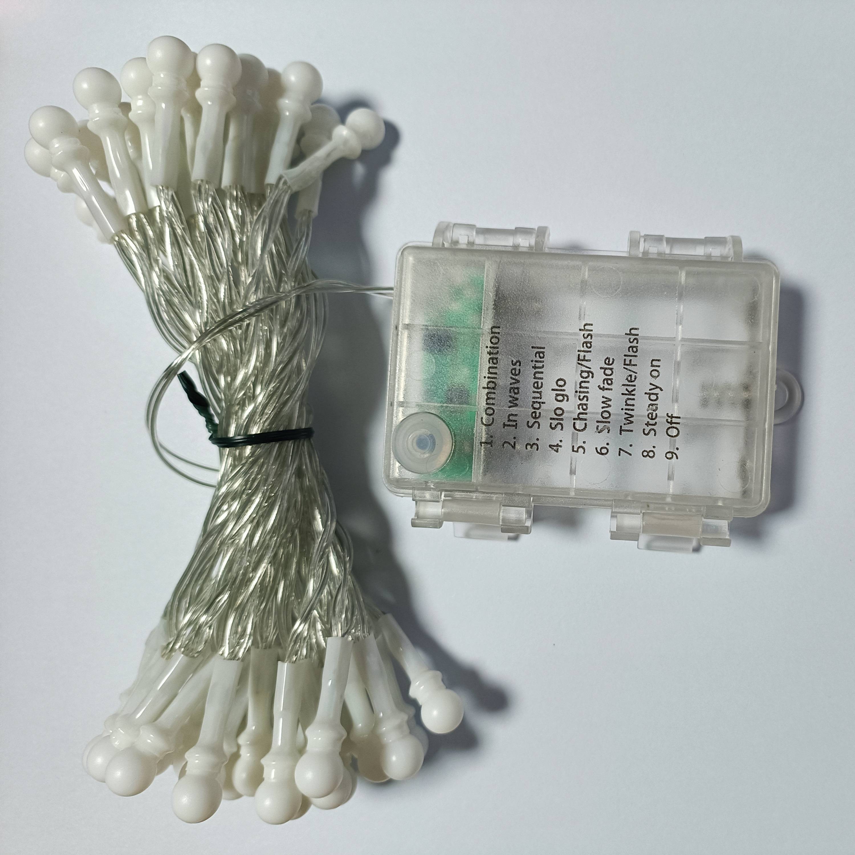 LED battery remote control string light