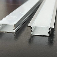 Aluminum alloy recessed light trough