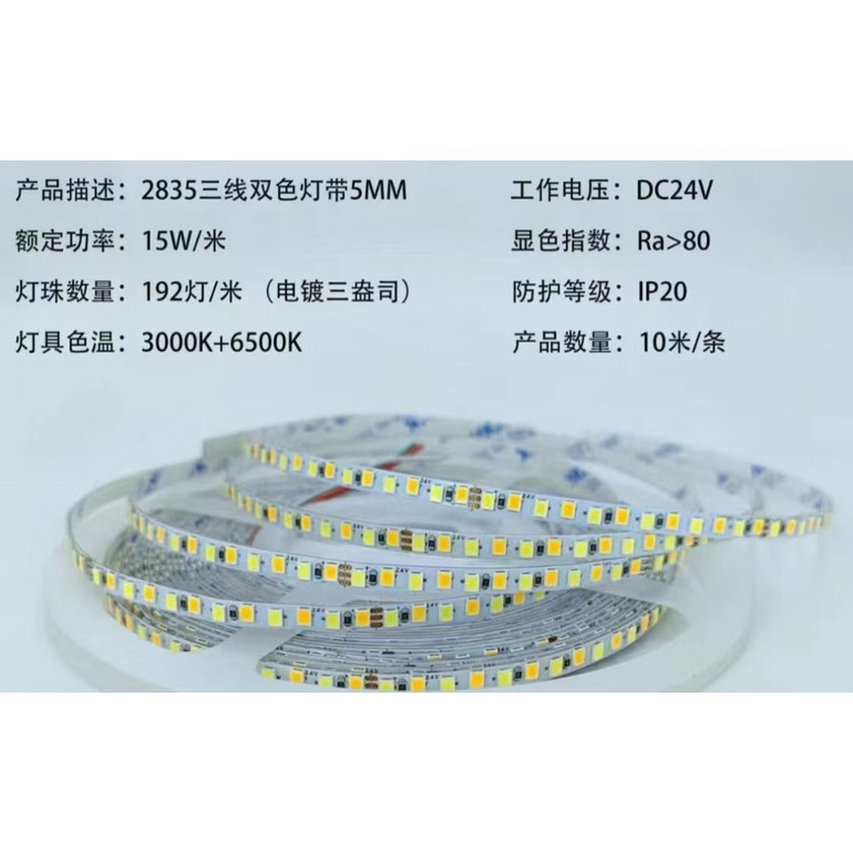 New three-color two-line light strip