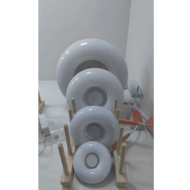 Crystal ring warm light color changing down light