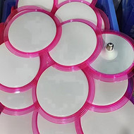 Pink round ceiling lamp