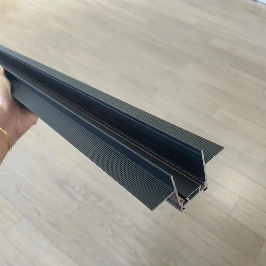 Short intelligent magnetic track embedded embedded and exposed installation