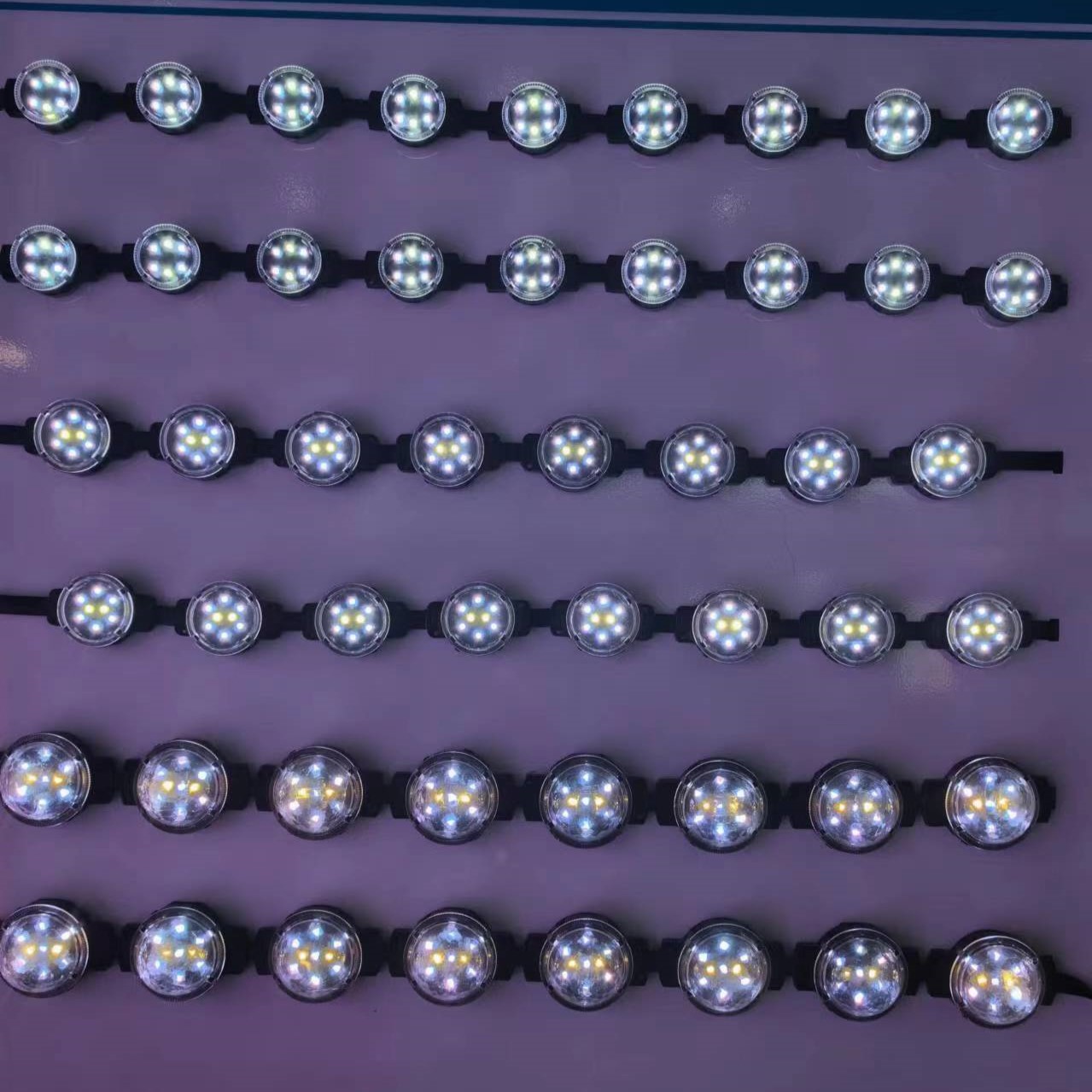 LED full-color point light source racing bead lighting project