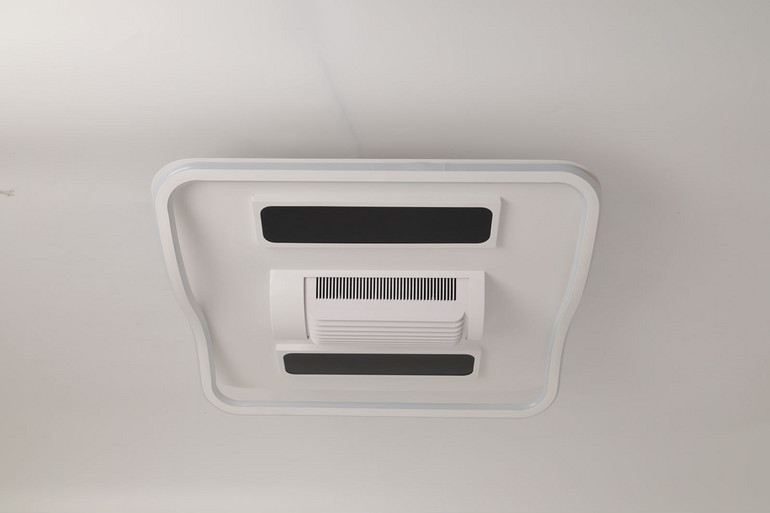 Adjustable cooling and heating integrated bladeless fan light, eye protection bedroom light, ceiling light