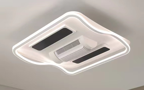 Adjustable cooling and heating integrated bladeless fan light, eye protection bedroom light, ceiling light