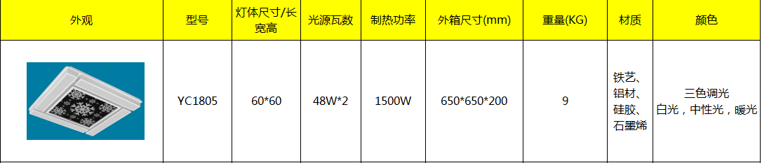 石墨烯远红外发热板取暖器加热板集成吊顶平板