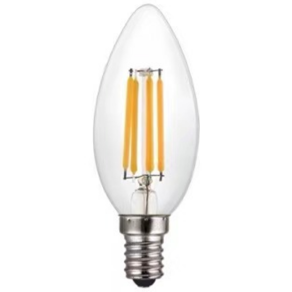LED pointed tail tungsten wire crystal bulb