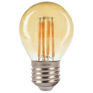 Old style spiral tungsten filament incandescent bulb