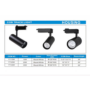 LED track spotlights, energy-saving spotlights, background walls, clothing stores, commercial use