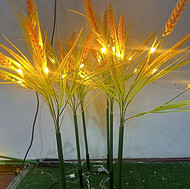 Wheat simulation modern night light