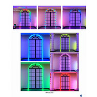 Interior colorful decorative door light strings