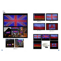 Haute couture national flag holiday lights