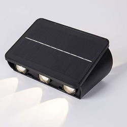 Outdoor solar simple garden wall light