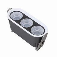 Three-bead grey interior lighting grille light