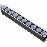 Extended grey commercial lighting grille light