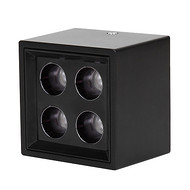 Hidden recessed square black spotlight