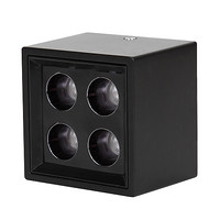 Hidden recessed square black spotlight