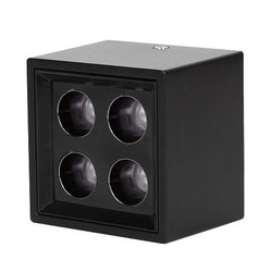 Hidden recessed square black spotlight