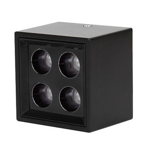 Hidden recessed square black spotlight