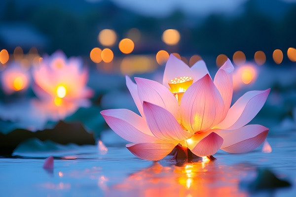 管徑蓮花燈的美學(xué)與技術(shù)融合