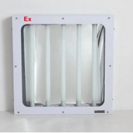 Clean room flat surface mounted fluorescent lamp